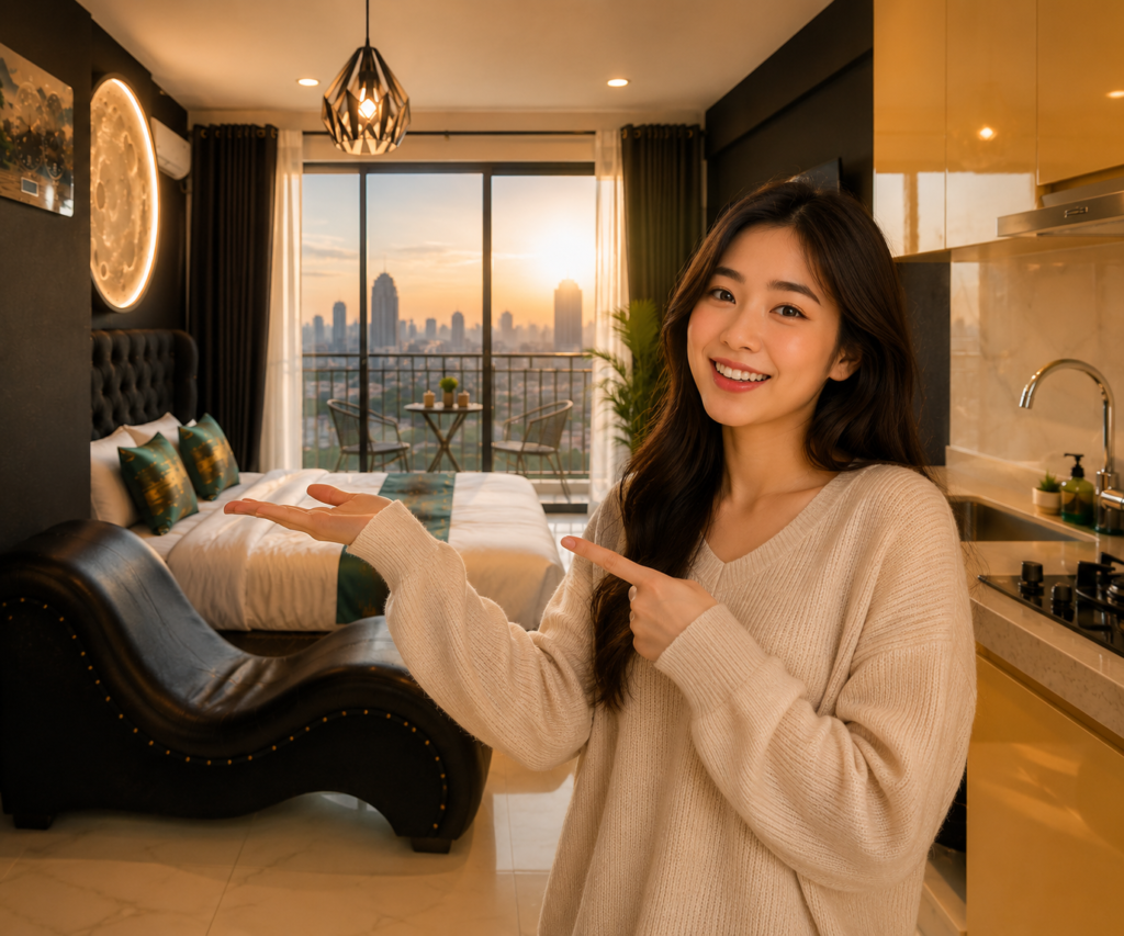 sewa apartemen sky house bsd harian
